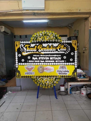 Papan Bunga di Garden Wedding Jakarta