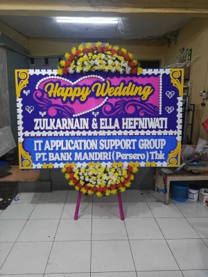 Papan Bunga di Garden Wedding Jakarta